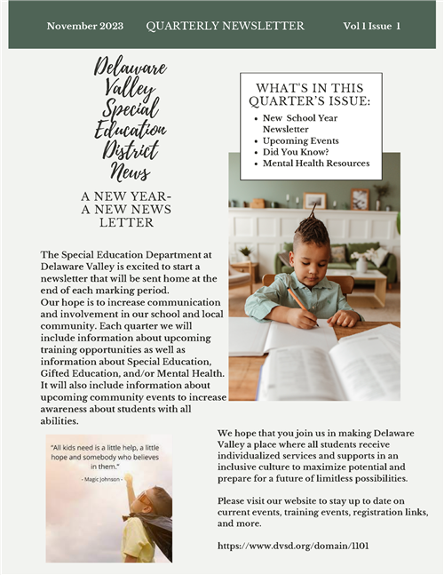 Spec Ed Newsletter